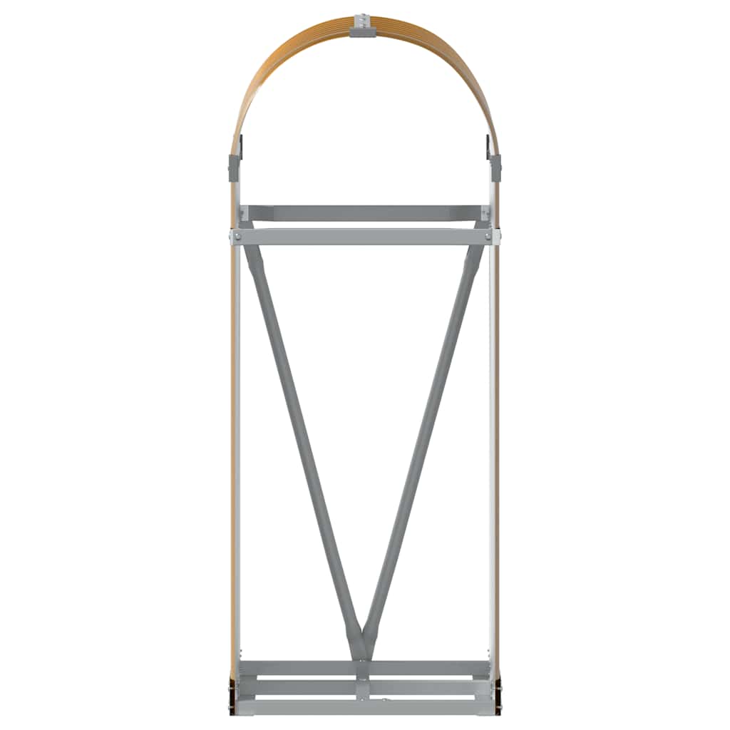 vidaXL Kaminholzunterstand Holzoptik 40x45x100 cm Verzinkter Stahl