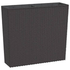 vidaXL Pflanzkübel mit herausnehmbaren Einsatz Braun 12/44 L PP-Rattan
