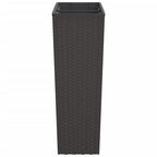 vidaXL Pflanzkübel mit herausnehmbaren Einsatz Braun 12/44 L PP-Rattan