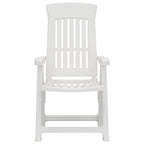 vidaXL Gartenstühle 2 Stk. Verstellbar Weiß PP