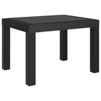 vidaXL Gartentisch Anthrazit 59x47x40 cm PP