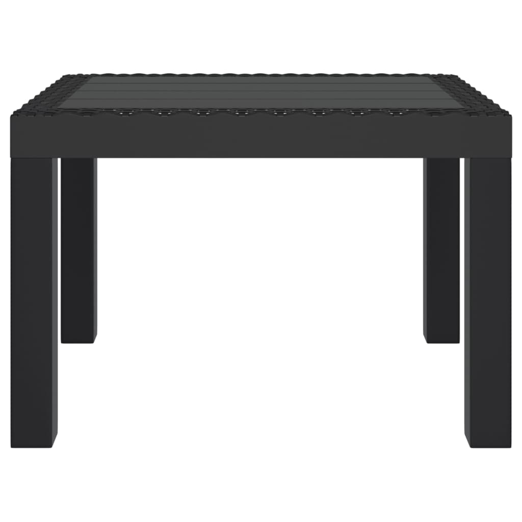 vidaXL Gartentisch Anthrazit 59x47x40 cm PP