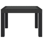 vidaXL Gartentisch Anthrazit 59x47x40 cm PP