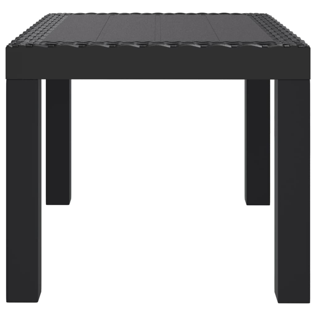 vidaXL Gartentisch Anthrazit 59x47x40 cm PP
