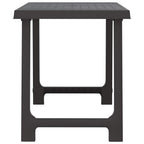 vidaXL Campingtisch Anthrazit 79x56x64 cm PP Holzoptik
