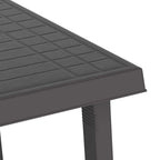 vidaXL Campingtisch Anthrazit 79x56x64 cm PP Holzoptik