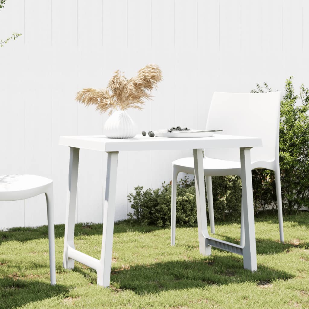 vidaXL Campingtisch Anthrazit 79x56x64 cm PP Holzoptik