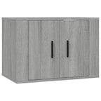 vidaXL TV-Wandschränke 2 Stk. Grau Sonoma 57x34,5x40 cm