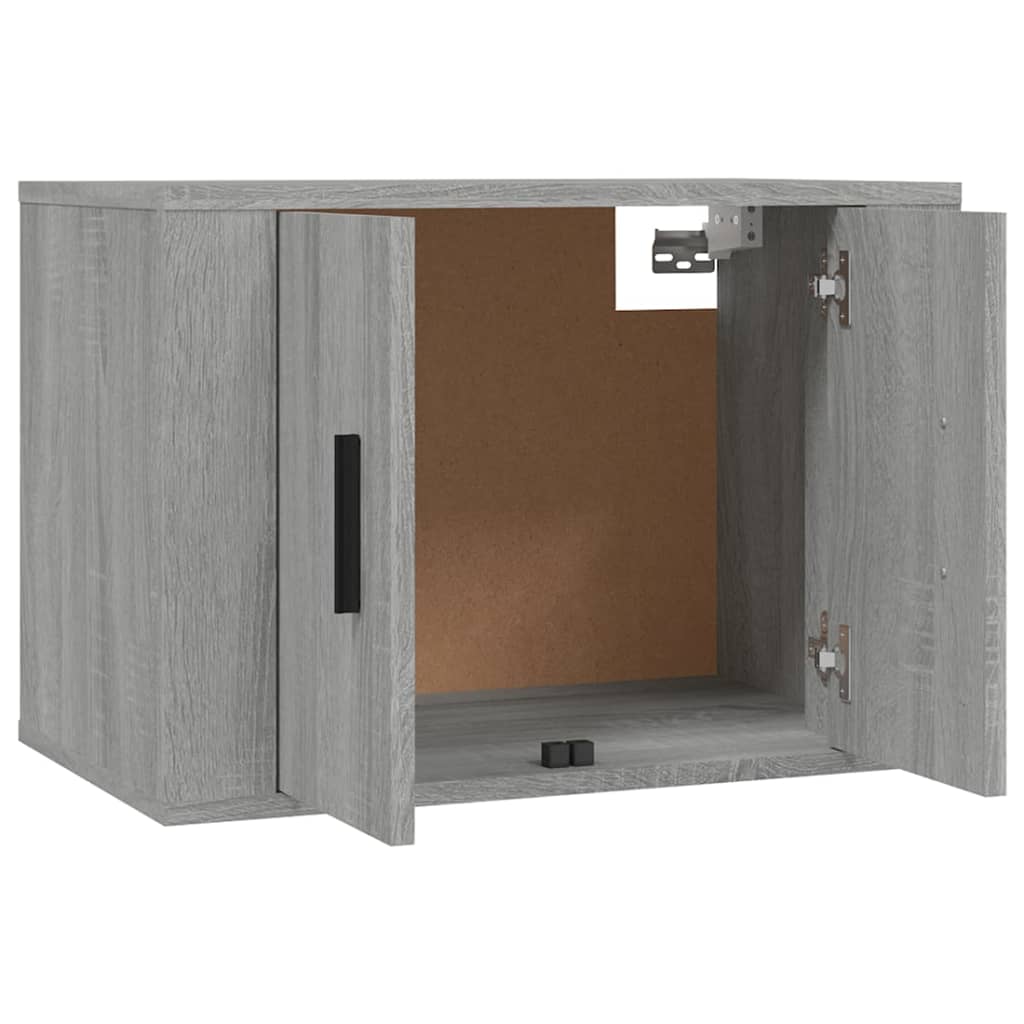vidaXL TV-Wandschränke 2 Stk. Grau Sonoma 57x34,5x40 cm