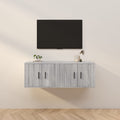 vidaXL TV-Wandschränke 2 Stk. Grau Sonoma 57x34,5x40 cm