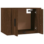 vidaXL TV-Wandschränke 2 Stk. Braun Eichen-Optik 57x34,5x40 cm