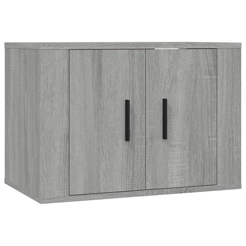 vidaXL TV-Wandschränke 3 Stk. Grau Sonoma 57x34,5x40 cm