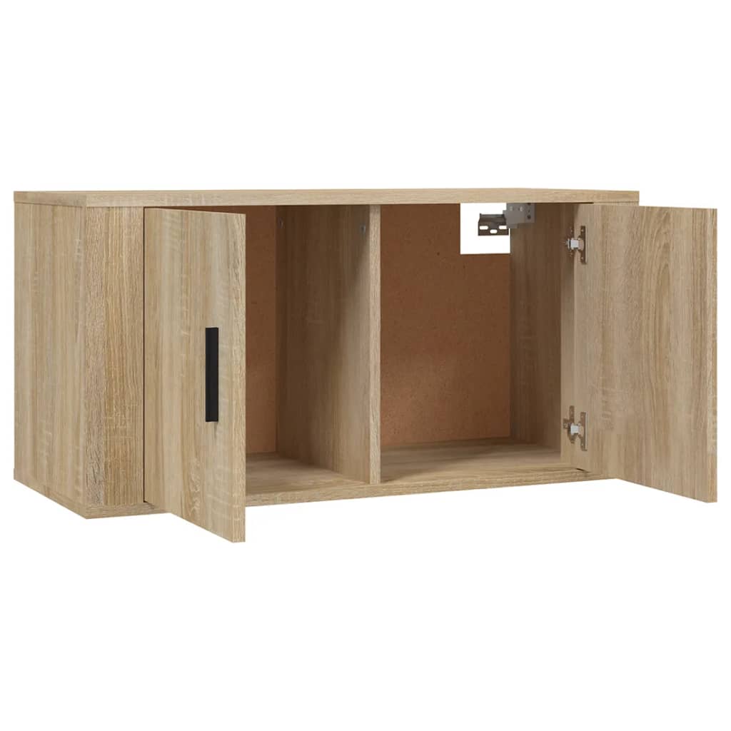 vidaXL TV-Wandschränke 2 Stk. Sonoma-Eiche 80x34,5x40 cm
