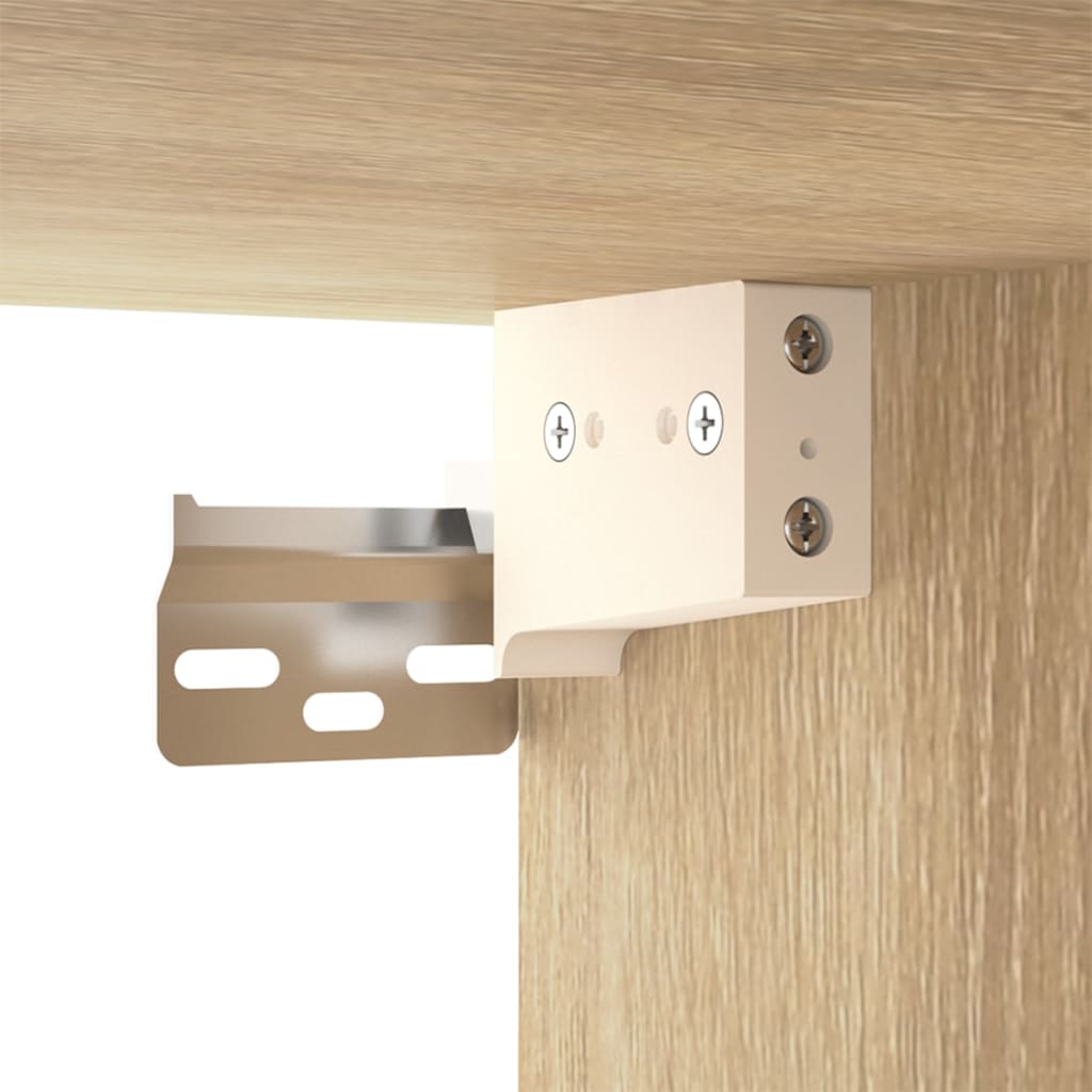 vidaXL TV-Wandschränke 2 Stk. Sonoma-Eiche 80x34,5x40 cm