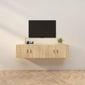 vidaXL TV-Wandschränke 2 Stk. Sonoma-Eiche 80x34,5x40 cm