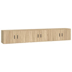 vidaXL TV-Wandschränke 3 Stk. Sonoma-Eiche 80x34,5x40 cm
