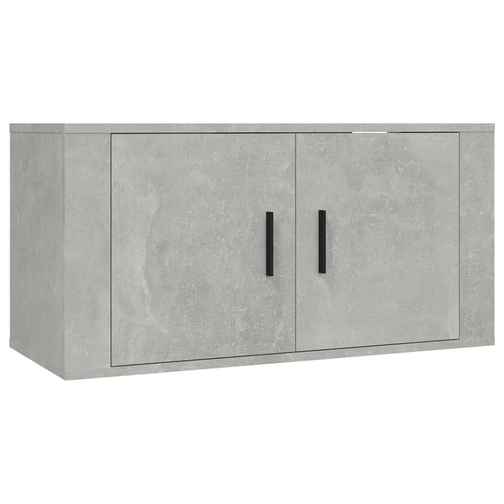 vidaXL TV-Wandschränke 3 Stk. Betongrau 80x34,5x40 cm