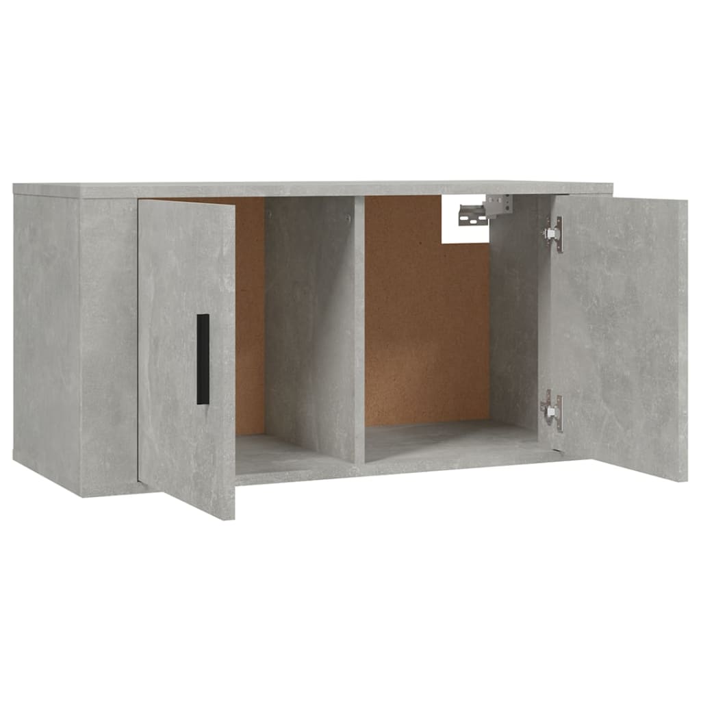 vidaXL TV-Wandschränke 3 Stk. Betongrau 80x34,5x40 cm