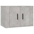 vidaXL 3-tlg. TV-Schrank-Set Betongrau Holzwerkstoff