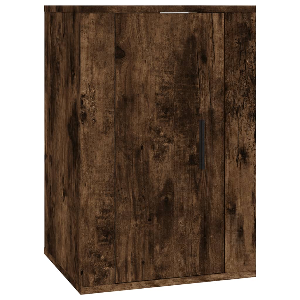vidaXL 3-tlg. TV-Schrank-Set Räuchereiche Holzwerkstoff