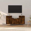 vidaXL 3-tlg. TV-Schrank-Set Räuchereiche Holzwerkstoff