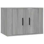 vidaXL 3-tlg. TV-Schrank-Set Grau Sonoma Holzwerkstoff