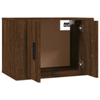 vidaXL 3-tlg. TV-Schrank-Set Braun Eichen-Optik Holzwerkstoff