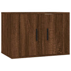 vidaXL 2-tlg. TV-Schrank-Set Braun Eichen-Optik Holzwerkstoff