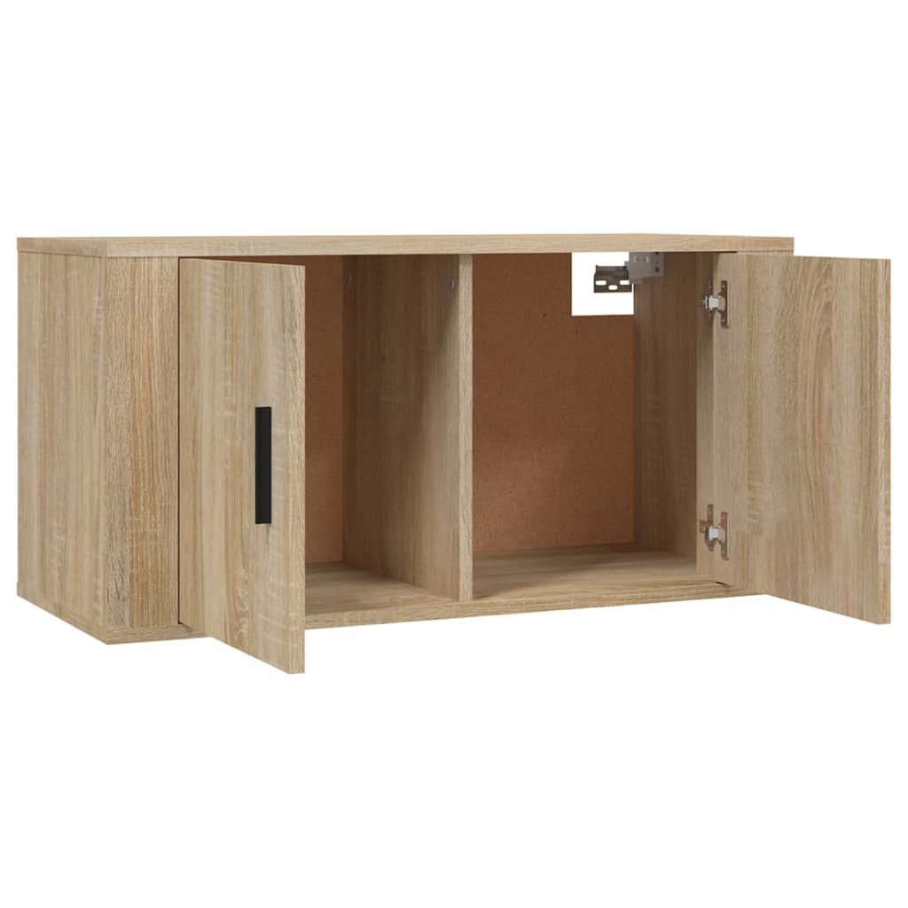 vidaXL 3-tlg. TV-Schrank-Set Sonoma-Eiche Holzwerkstoff