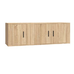 vidaXL 2-tlg. TV-Schrank-Set Sonoma-Eiche Holzwerkstoff