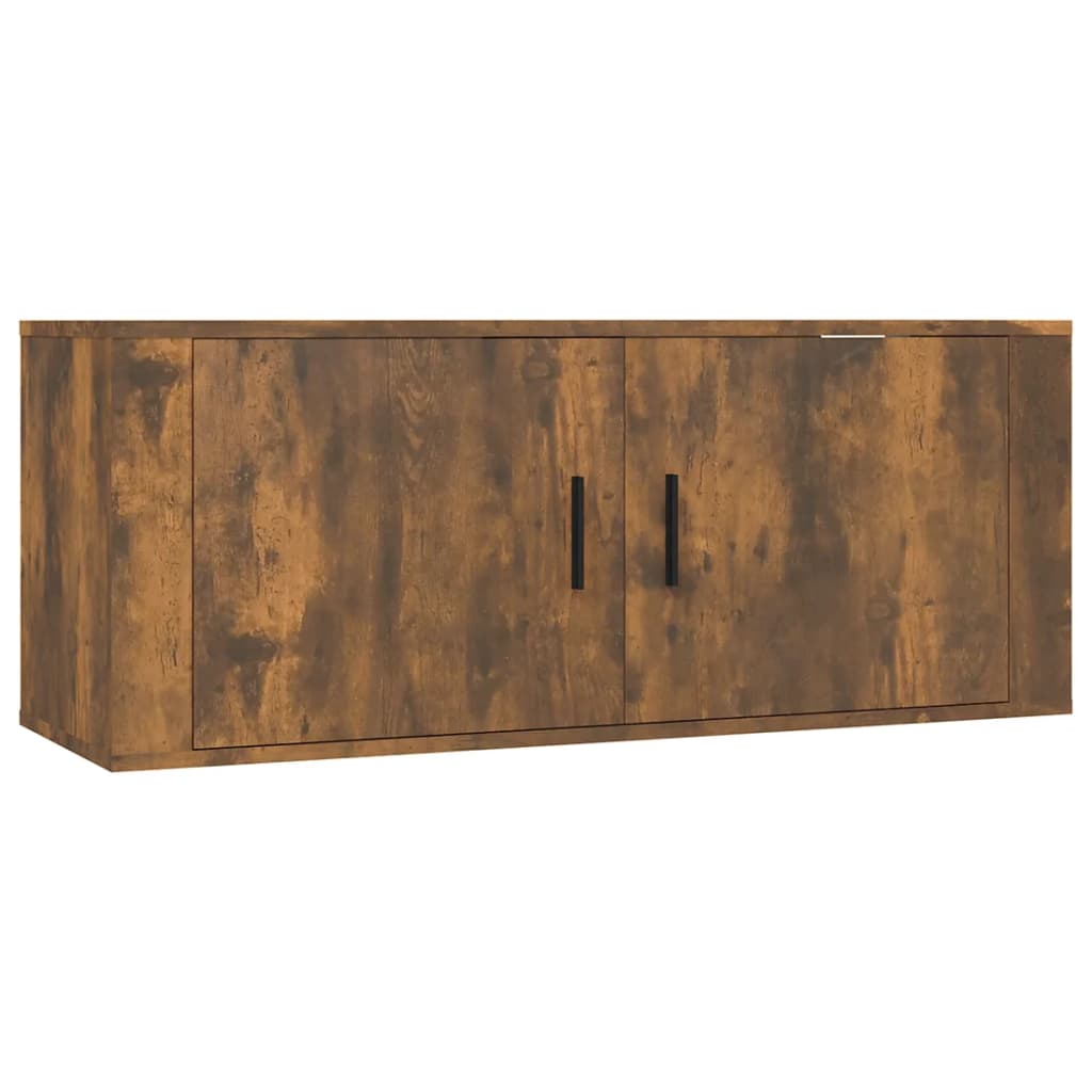 vidaXL 4-tlg. TV-Schrank-Set Räuchereiche Holzwerkstoff