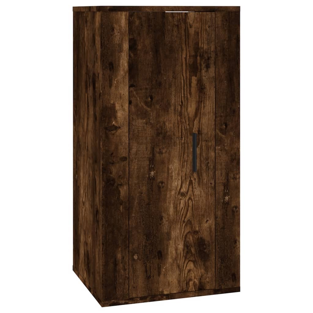 vidaXL 4-tlg. TV-Schrank-Set Räuchereiche Holzwerkstoff