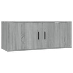 vidaXL 6-tlg. TV-Schrank-Set Grau Sonoma Holzwerkstoff