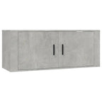 vidaXL 7-tlg. TV-Schrank-Set Betongrau Holzwerkstoff