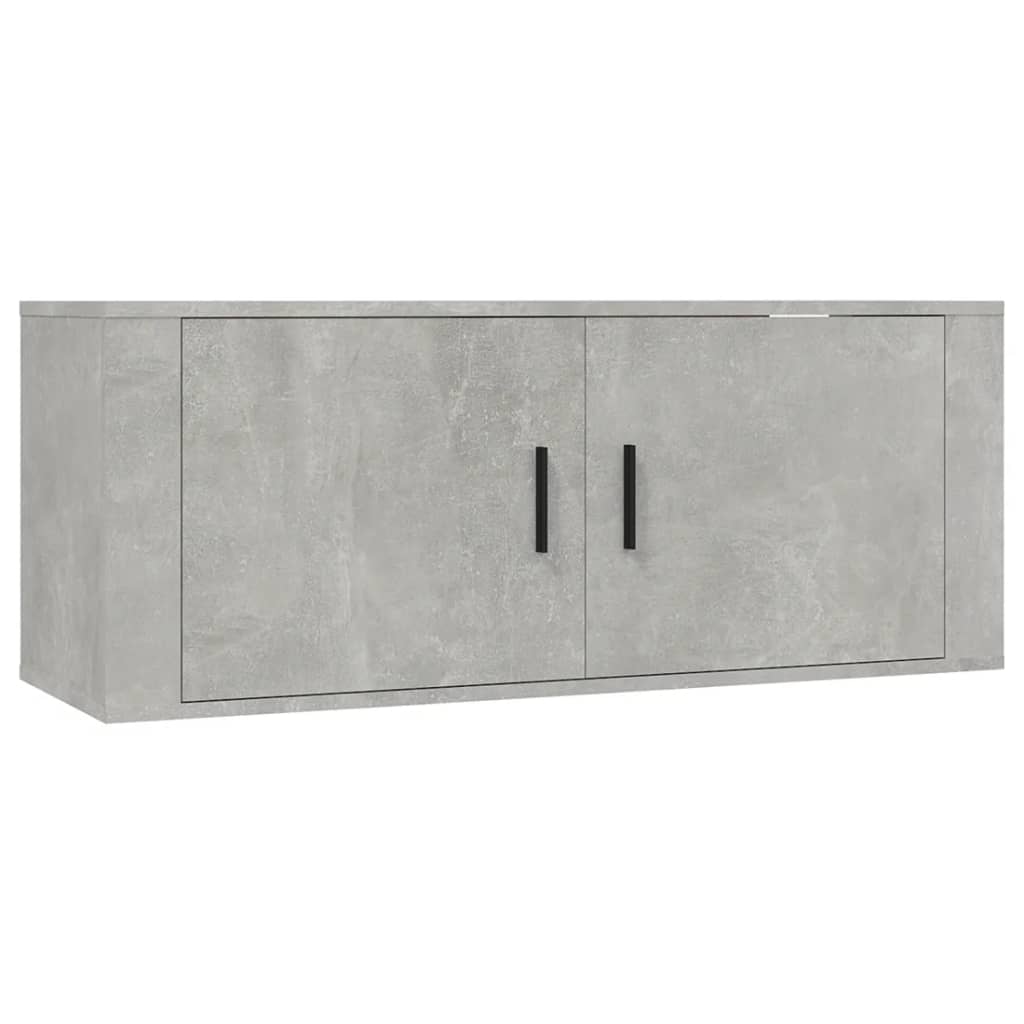 vidaXL 7-tlg. TV-Schrank-Set Betongrau Holzwerkstoff