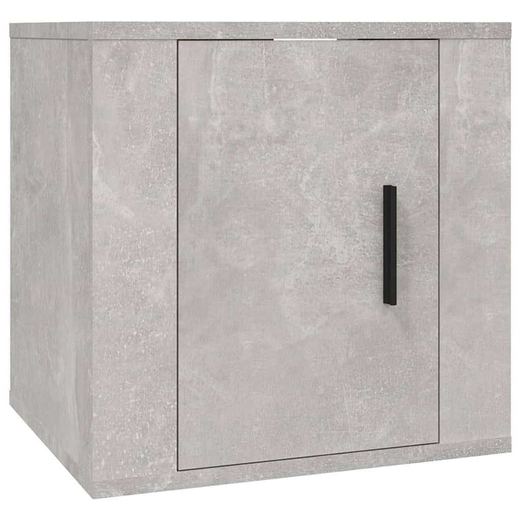 vidaXL 7-tlg. TV-Schrank-Set Betongrau Holzwerkstoff