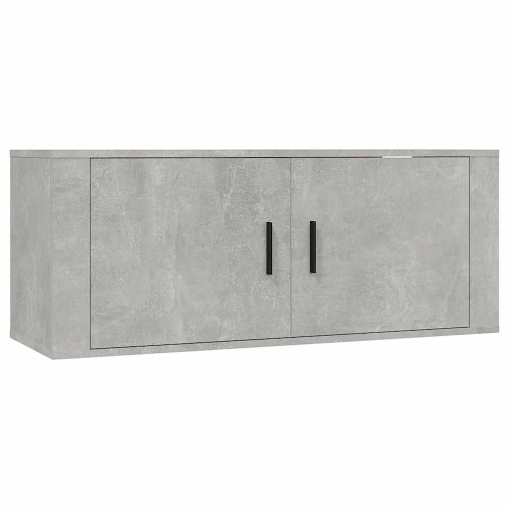 vidaXL 8-tlg. TV-Schrank-Set Betongrau Holzwerkstoff