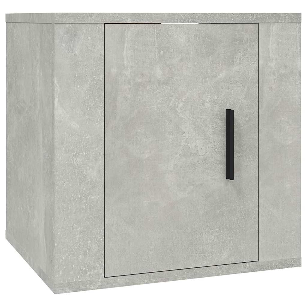 vidaXL 8-tlg. TV-Schrank-Set Betongrau Holzwerkstoff