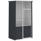 vidaXL Voliere Anthrazit 115x78x200 cm Verzinkter Stahl