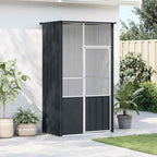vidaXL Voliere Anthrazit 115x78x200 cm Verzinkter Stahl