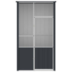vidaXL Voliere Anthrazit 115x78x200 cm Verzinkter Stahl