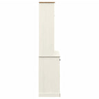 vidaXL Highboard VIGO Weiß 78x40x175 cm Massivholz Kiefer