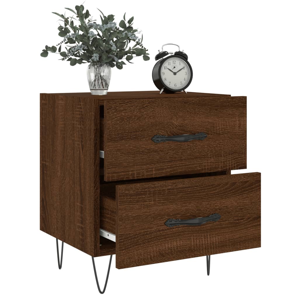 vidaXL Nachttisch Braune Eiche 40x35x47,5 cm Holzwerkstoff