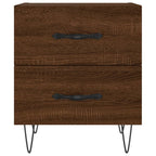 vidaXL Nachttisch Braune Eiche 40x35x47,5 cm Holzwerkstoff