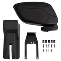 vidaXL Auto-Armlehne Schwarz 12x29x(32-46) cm ABS