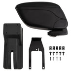 vidaXL Auto-Armlehne Schwarz 12x29x(32-46) cm ABS