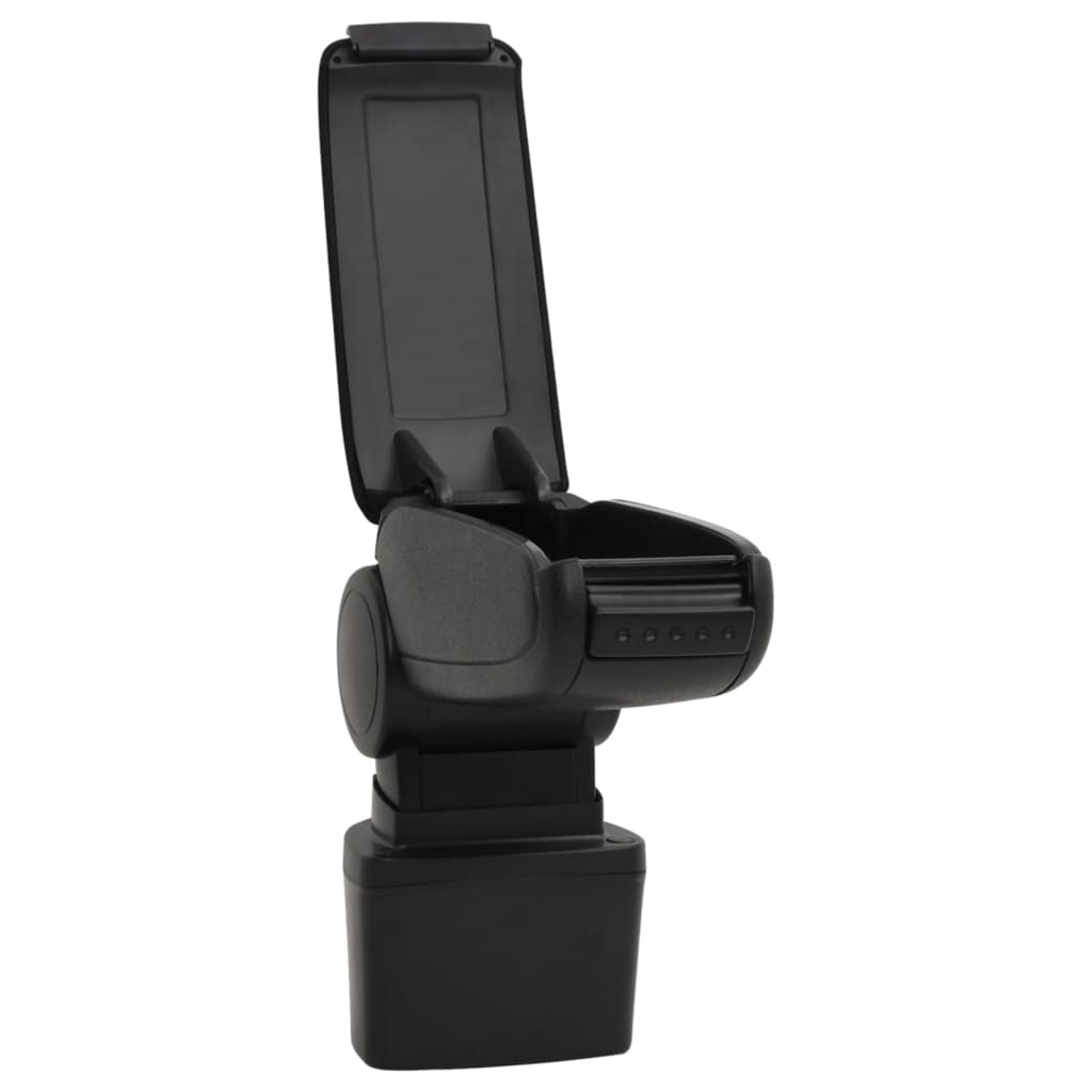 vidaXL Auto-Armlehne Schwarz 14,5x31,5x(30-48) cm ABS