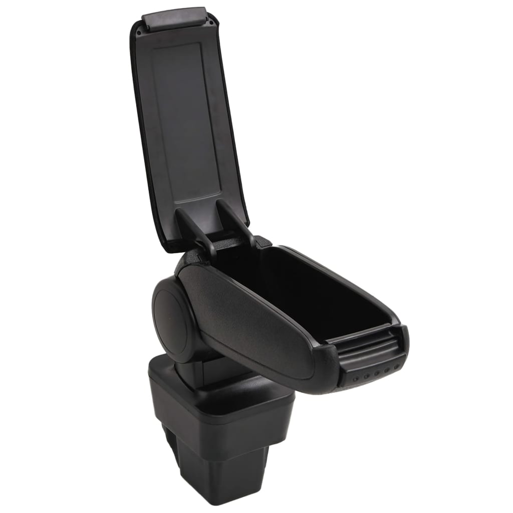 vidaXL Auto-Armlehne Schwarz 13x34x(33-46) cm ABS