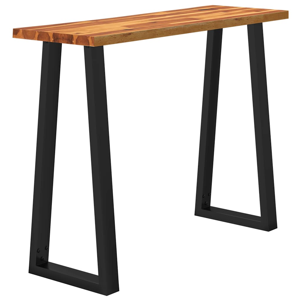 vidaXL Konsolentisch Baumkante 110x35x80 cm Massivholz Akazie