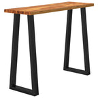 vidaXL Konsolentisch Baumkante 110x35x80 cm Massivholz Akazie